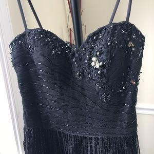 Goth bead tulle black ball gown queen of the night